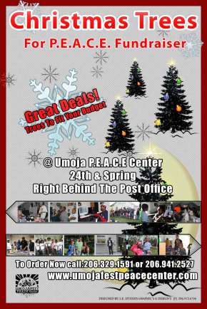 Afforadable Cheap Christmas Trees Seattle Central District Umoja PEACE Center